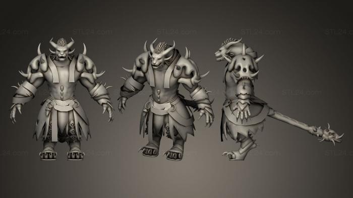 Figurines heroes, monsters and demons (Drizzlebone 3, STKM_0186) 3D models for cnc